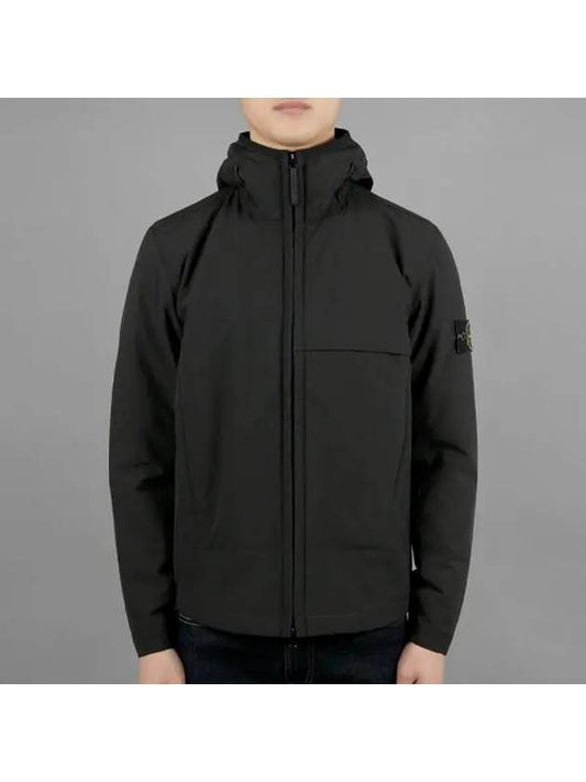 Men's Soft Shell Pure Insulation Technology Primaloft Hooded Jacket Black - STONE ISLAND - BALAAN 2