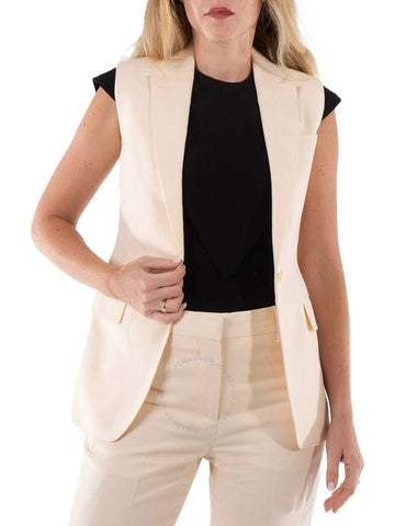 Burberry Ladies Buttermilk Beige Aurelie Tailored Vest, Brand Size 12 (US Size 10) - BURBERRY - BALAAN 1