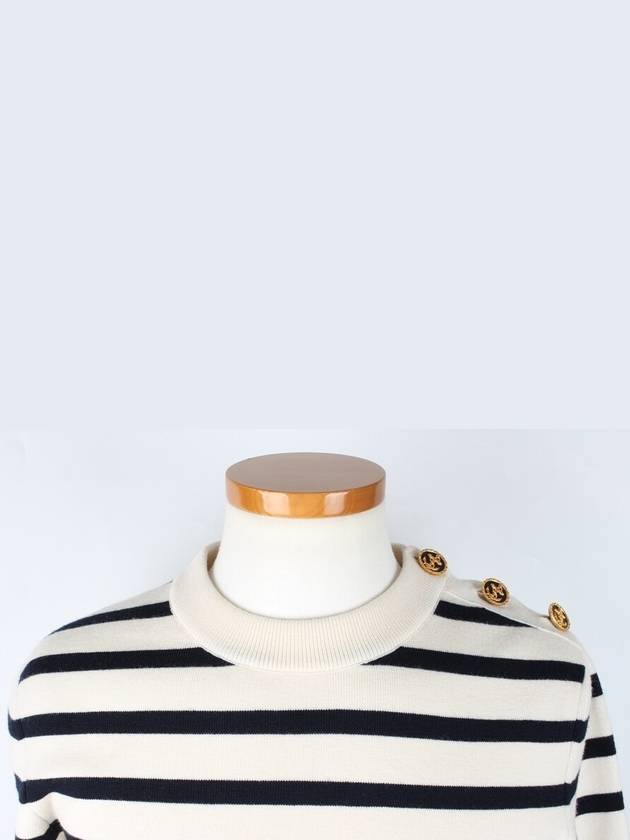 Shoulder gold short sleeve knit M - LOUIS VUITTON - BALAAN 5