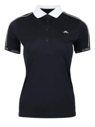 Women's Damai DAMAI Polo Short Sleeve T-Shirt Navy - J.LINDEBERG - BALAAN 2