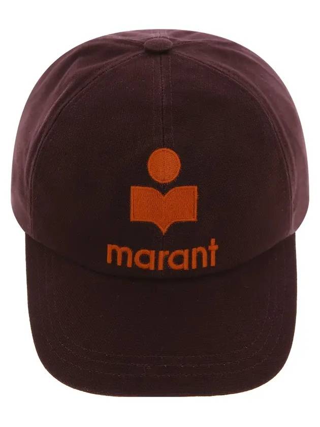 Tyron Logo Cotton Ball Cap Violet - ISABEL MARANT - BALAAN 3