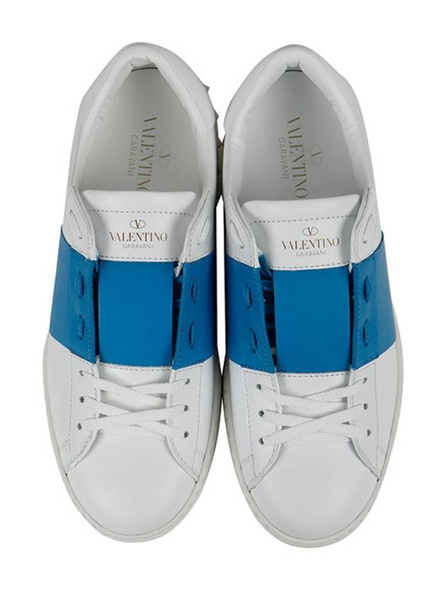 Hidden Low Top Sneakers White Blue - VALENTINO - BALAAN 4