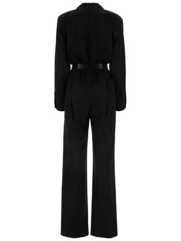 long sleeve belted jumpsuit 785813Y9I26_1000 - SAINT LAURENT - BALAAN 3