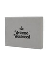 ORB Logo Saffiano Card Wallet Black - VIVIENNE WESTWOOD - BALAAN 10