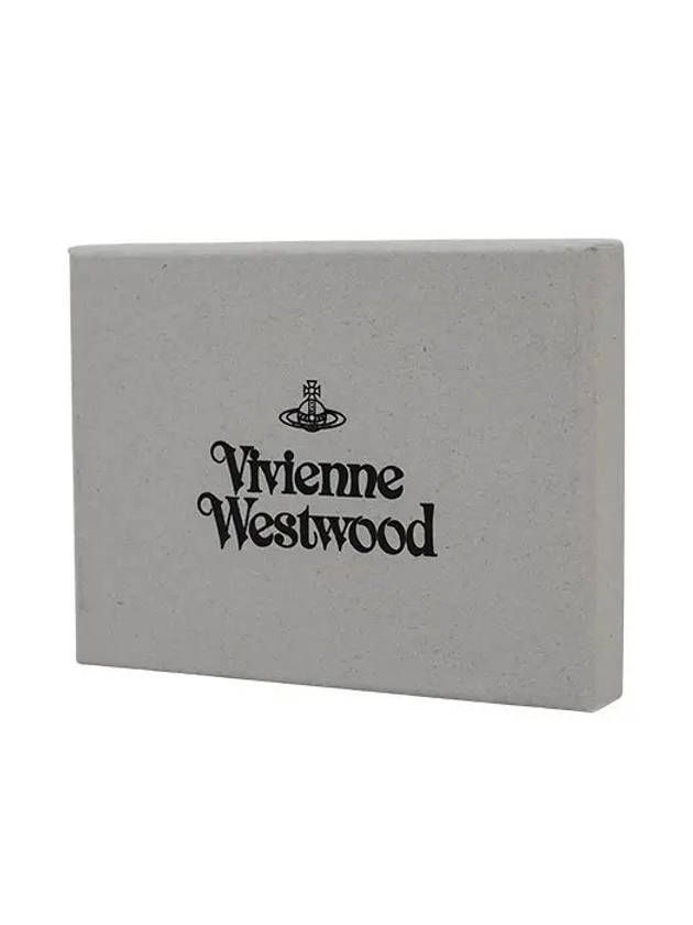 ORB Logo Half Wallet Black - VIVIENNE WESTWOOD - BALAAN 10