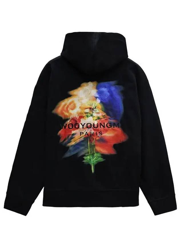 Swaying Flower Back Logo Hoodie Black - WOOYOUNGMI - BALAAN 3