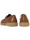 V Logo Leather Loafers Brown - VALENTINO - BALAAN 7