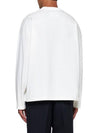 Logo Print Cotton Long Sleeve T-Shirt White - JIL SANDER - BALAAN 5