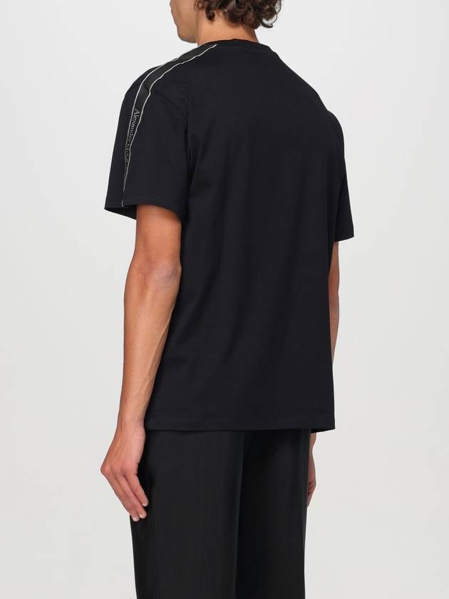 T-shirt Alexander McQueen con bande logate - ALEXANDER MCQUEEN - BALAAN 3