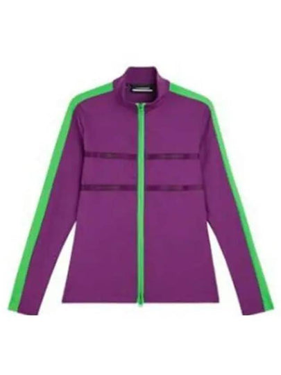 Golf Jade Mid Layer Zip-Up Jacket Purple - J.LINDEBERG - BALAAN 2