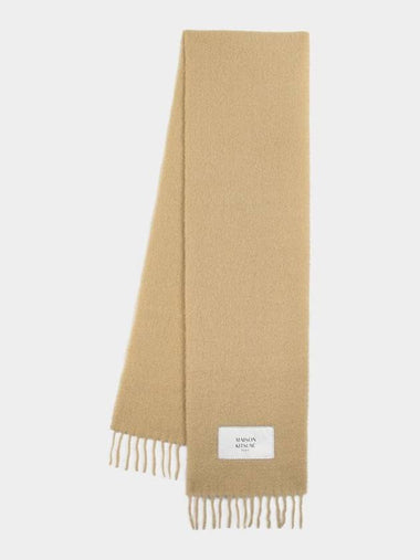 Baby Alpaca Muffler Brown - MAISON KITSUNE - BALAAN 1