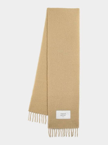 Baby Scarf Maison Kitsune Wool Brown - MAISON KITSUNE - BALAAN 1