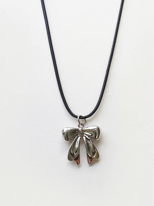 Rebecca Ribbon Leather String Necklace - SOSOO - BALAAN 1