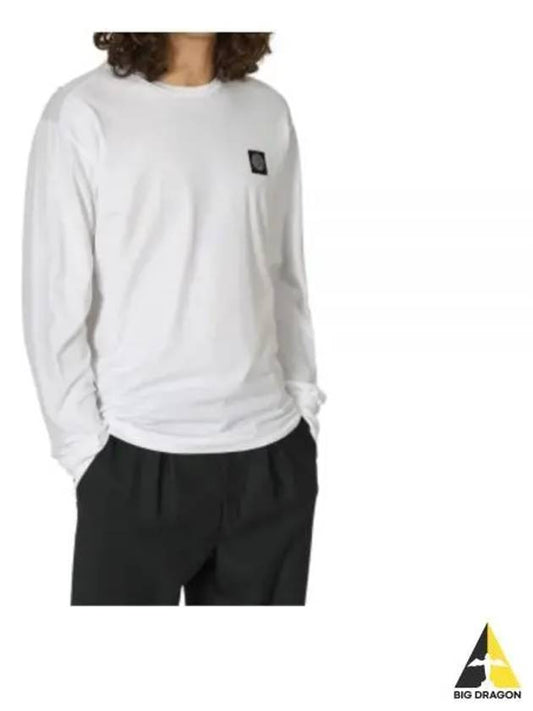 Stone Island Long Sleeve T Shirt 811522713 A0001 WHITE - STONE ISLAND - BALAAN 2