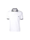 Logo Cotton Short Sleeve Polo Shirt White - VIVIENNE WESTWOOD - BALAAN 1