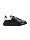 Oversized Silver Tab Low Top Sneakers Black - ALEXANDER MCQUEEN - BALAAN 2