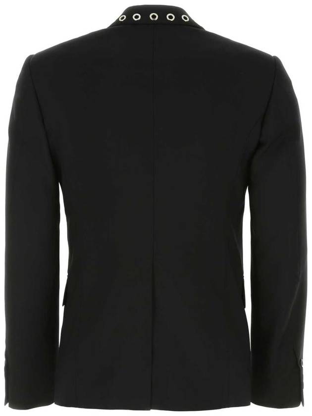 Eyelets Single Breasted Blazer Black 726374QUU82 1000 - ALEXANDER MCQUEEN - BALAAN 3