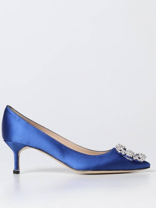 Hangisi Manolo Blahnik d&eacute;collet&eacute; in satin - MANOLO BLAHNIK - BALAAN 1