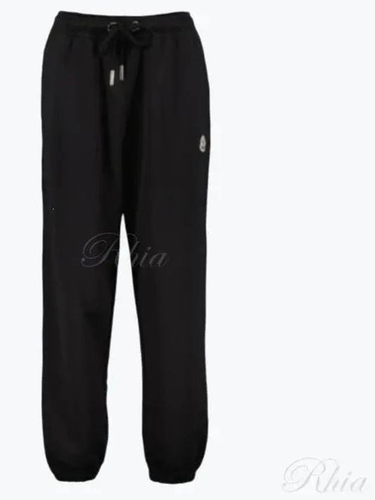 Logo Patch Track Pants Black - MONCLER - BALAAN 2