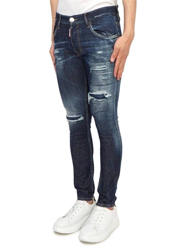 Distressed Tapered Jeans Blue - DSQUARED2 - BALAAN 3