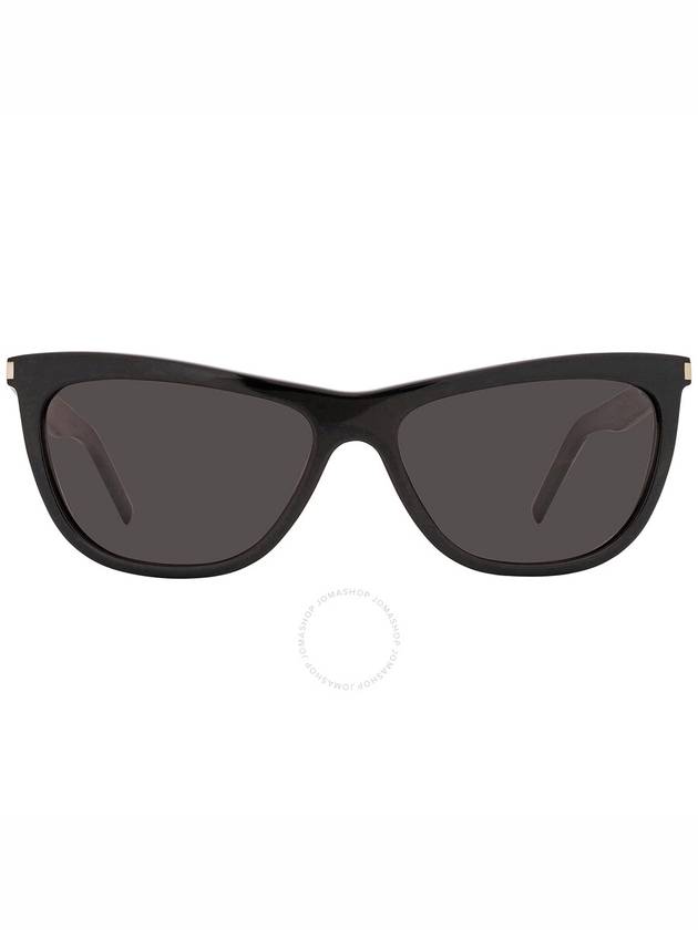 Saint Laurent Dark Grey Cat Eye Ladies Sunglasses SL 515 001 58 - SAINT LAURENT - BALAAN 1