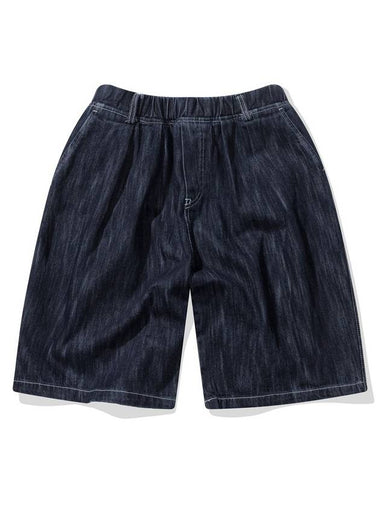 Two Tuck Vintage Slub Denim Shorts Deep Indigo - CITYSTREET - BALAAN 1