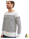 Naval Authentic Striped Long Sleeve T-Shirt White - SAINT JAMES - BALAAN 2