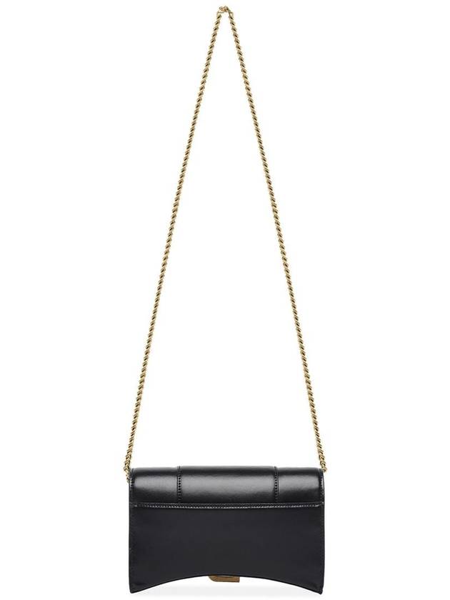 Hourglass Chain Mini Calfskin Cross Bag Black - BALENCIAGA - BALAAN 4