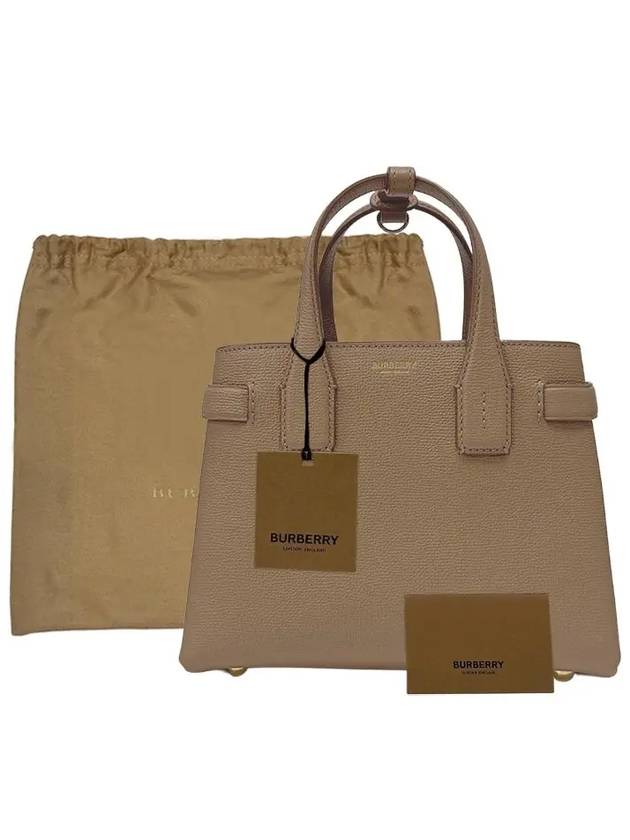 New House Check Small Banner Tote Bag Camel - BURBERRY - BALAAN 9