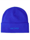 Word Toque Embroidery Logo Beanie Blue - ARC'TERYX - BALAAN 2