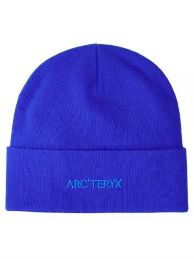 Word Toque Embroidery Logo Beanie Blue - ARC'TERYX - BALAAN 2