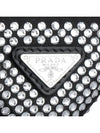 Women's Belt Silver Black - PRADA - BALAAN.
