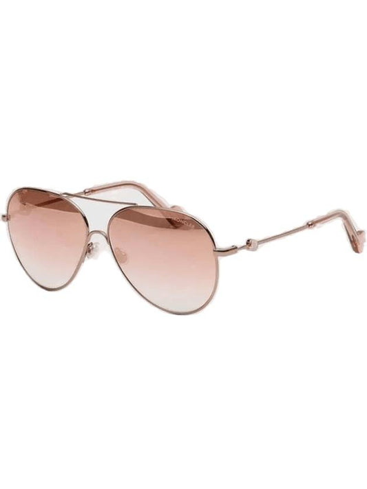 Eyewear Aviator Metal Sunglasses Pink - MONCLER - BALAAN 1