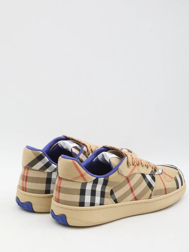 Check Terrace Low Top Sneakers Sand - BURBERRY - BALAAN 4