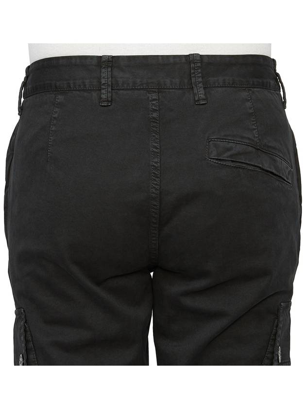 Compass Badge Cargo Straight Pants Black - STONE ISLAND - BALAAN 7