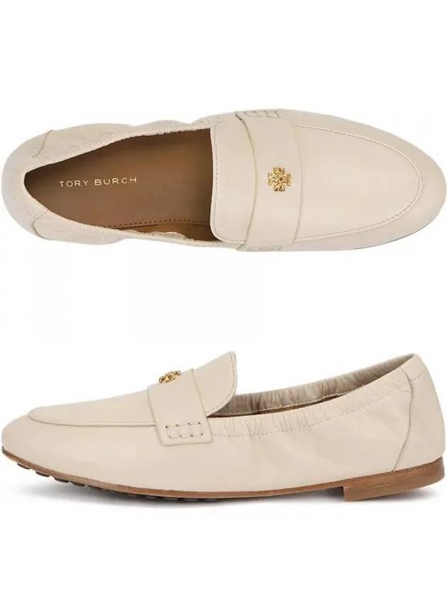 Ballet Double T Napa Leather Loafers New Cream - TORY BURCH - BALAAN 2