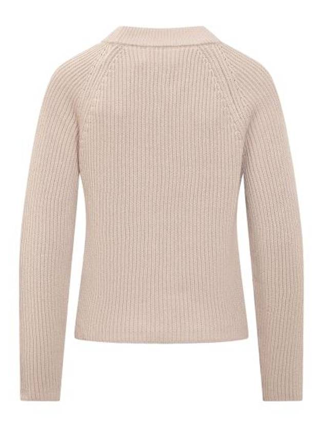 Logo Patch Label Knit Top Powder Pink - AMI - BALAAN 3