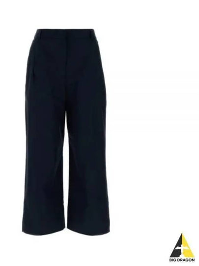 Gatti Cotton Wide Pants Navy - MAX MARA - BALAAN 2