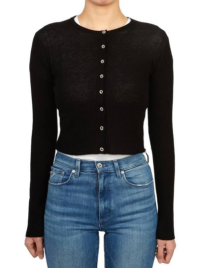 Periale crew neck cropped cardigan black - MAX MARA - BALAAN 2