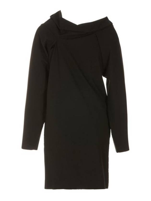 Abito Corto Boat Neck Short Dress Black - MAISON MARGIELA - BALAAN 3