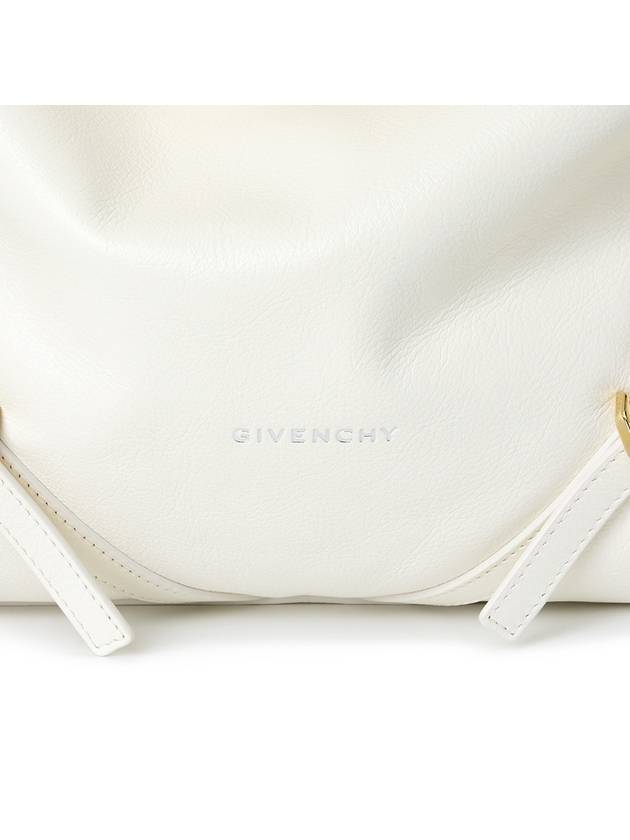 Voyou Medium Leather Shoulder Bag Ivory - GIVENCHY - BALAAN 8