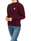 Kelaya Embroidered Logo Knit Top Dark Plum - ISABEL MARANT - BALAAN 6