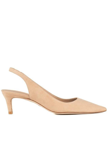 Stuart Weitzman Stuart 50 Slingback Pump Beige - STUART WEITZMAN - BALAAN 1