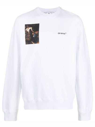 Caravaggio Slim Crew Neck Sweatshirt White - OFF WHITE - BALAAN 2