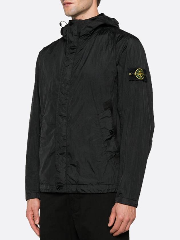 Crinkle Refs R NY Hooded Jacket Black - STONE ISLAND - BALAAN 3