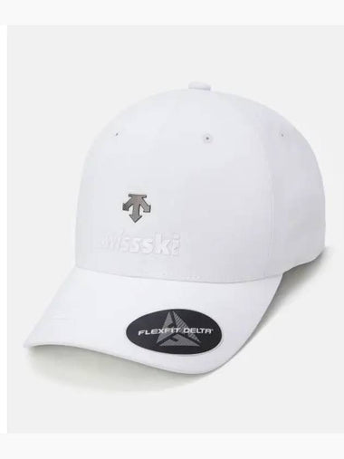 Swiss Ski Team Seam Sealing Ball Cap White SP323SCP70 - DESCENTE - BALAAN 1