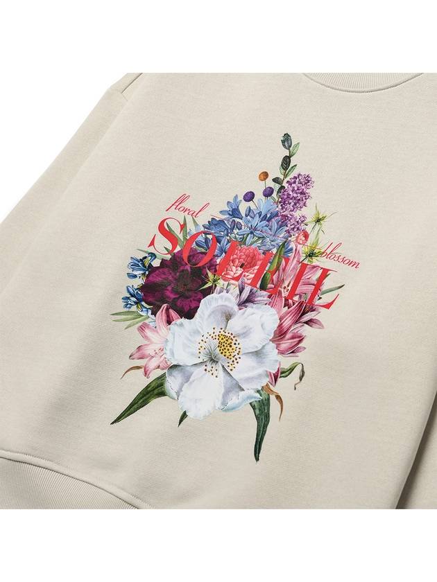 Soleil Blossom Bouquet Sweatshirt Greige - LE SOLEIL MATINEE - BALAAN 3