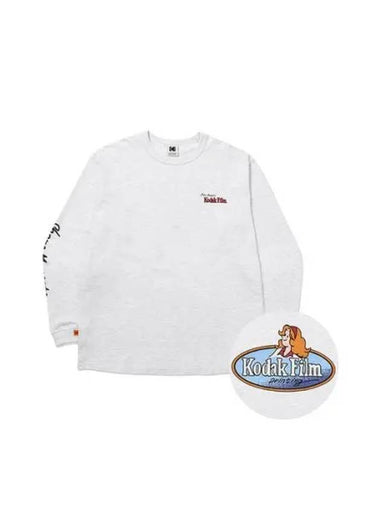 KODAK Apparel Ovik Author Peoples Long Sleeve T Shirt white MELANGE - KODO - BALAAN 1