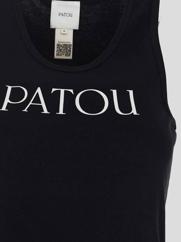 Women's Logo Print Sleeveless Black - PATOU - BALAAN 4