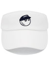 Women s Wide Visor WHITE WOMAN - MALBON GOLF - BALAAN 3